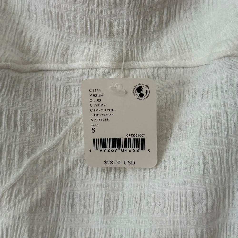 NWT Free People Elle Mini Dress in Ivory